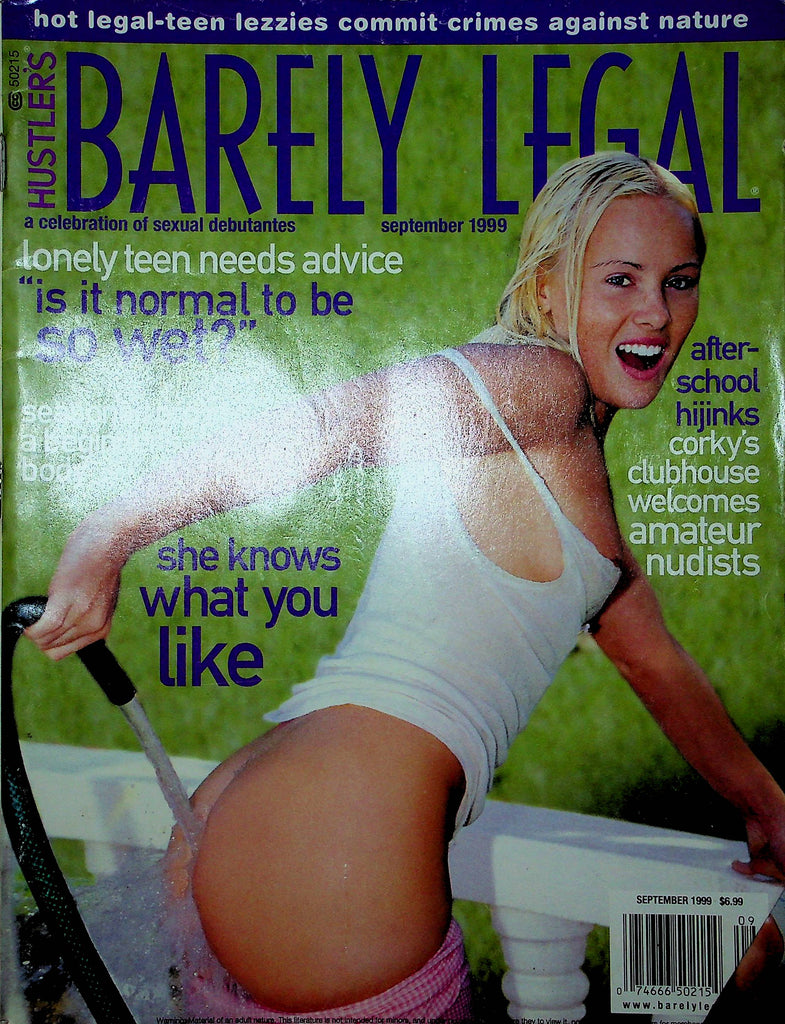Hustler Barely Legal Magazine Haley Jenny & Corey September 1999 121422RP
