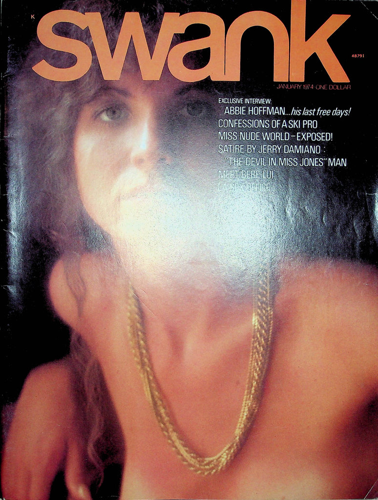 Swank Magazine Abbie Hoffman & Miss Nude World January 1974 110222RP