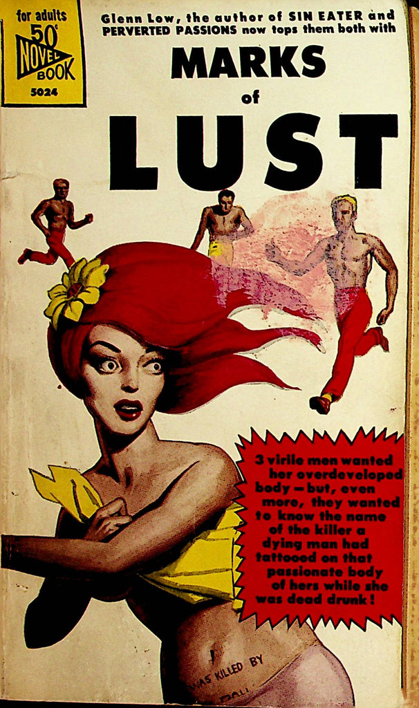 Marks Of Lust Adult Novel by Glenn Low 1960 Novel Book   110121lm-dm