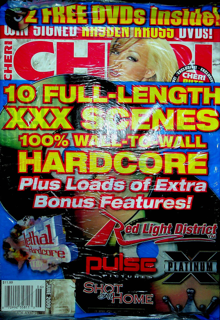 Cheri Magazine June 2000 W/DVD 122222RP