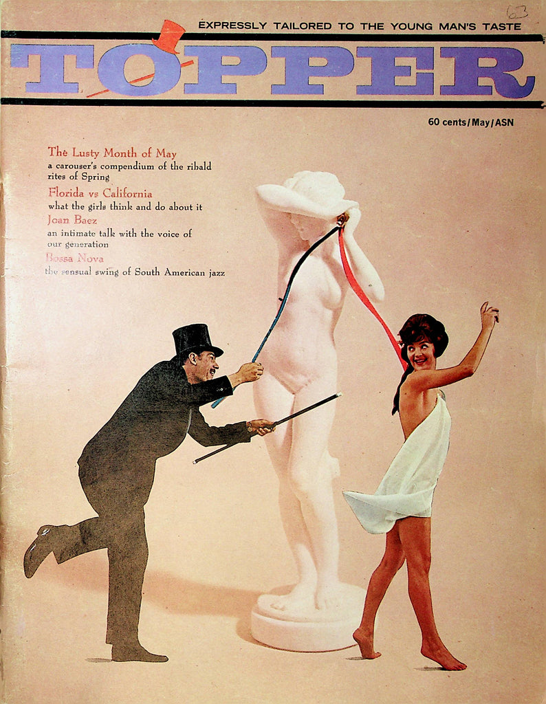 Topper Busty Vintage Magazine  Centerfold Girl Ava May 1963   101521lm-dm