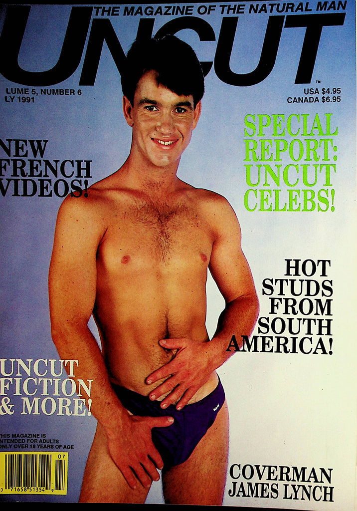 Uncut Gay Magazine  Coverman James Lynch  July 1991     012622lm-dm