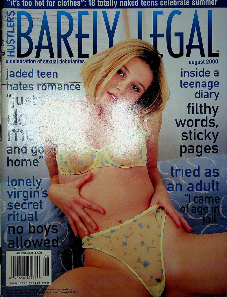 Hustler Barely Legal Magazine Cameron & Rebel & Lucy August 2000 112922RP2