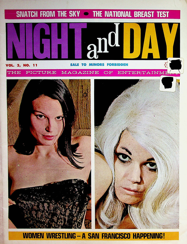Night And Day Magazine Women Wrestling- A San Francisco Happening!  vol.3 #11 1967    071822lm-p2