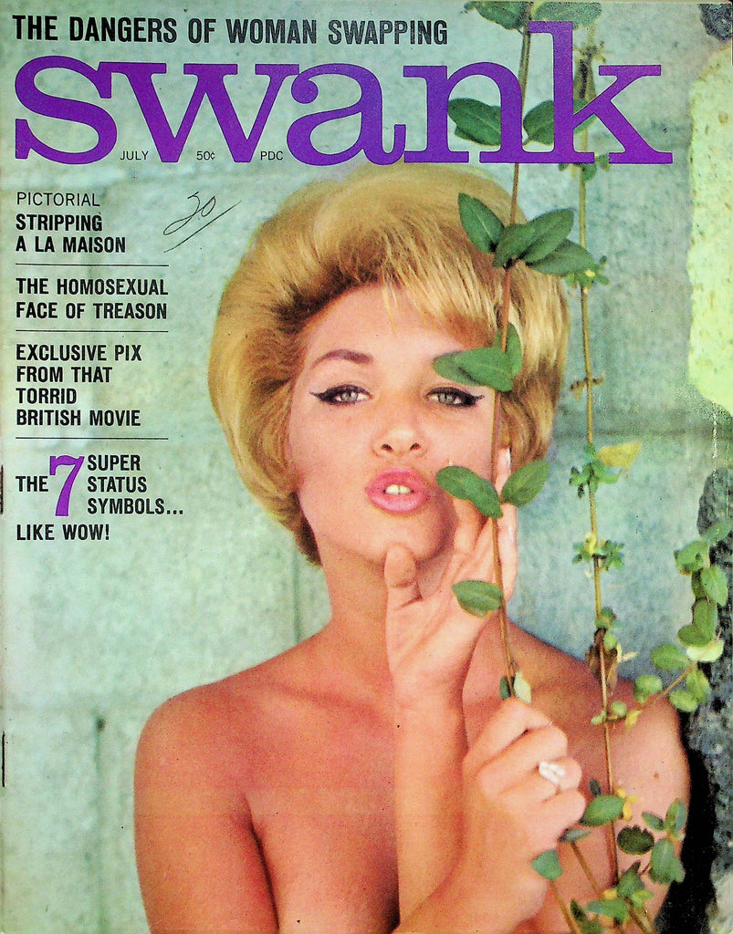 Swank Magazine Stripping A LA Maison & Woman Swamping July 1964 052322RP