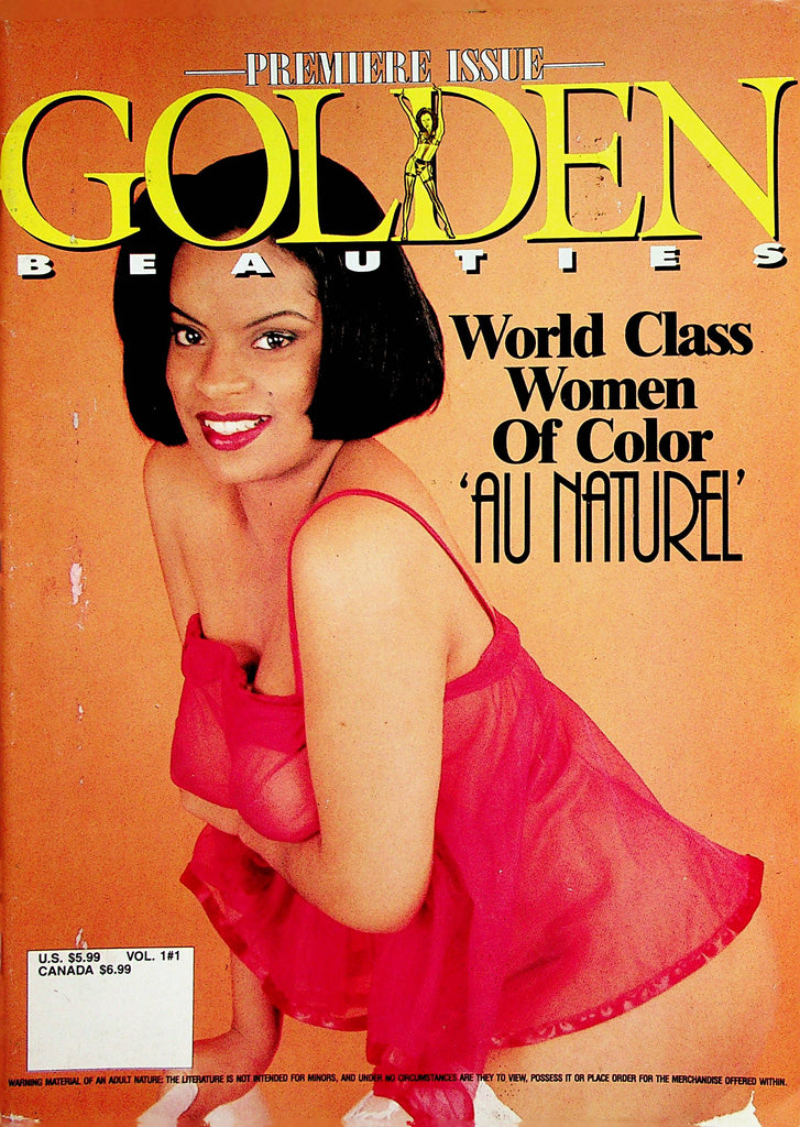 Golden Beauties Magazine  World Class Women Of Color 'Au Naturel'  Premiere Issue  1980's    032823lm-p