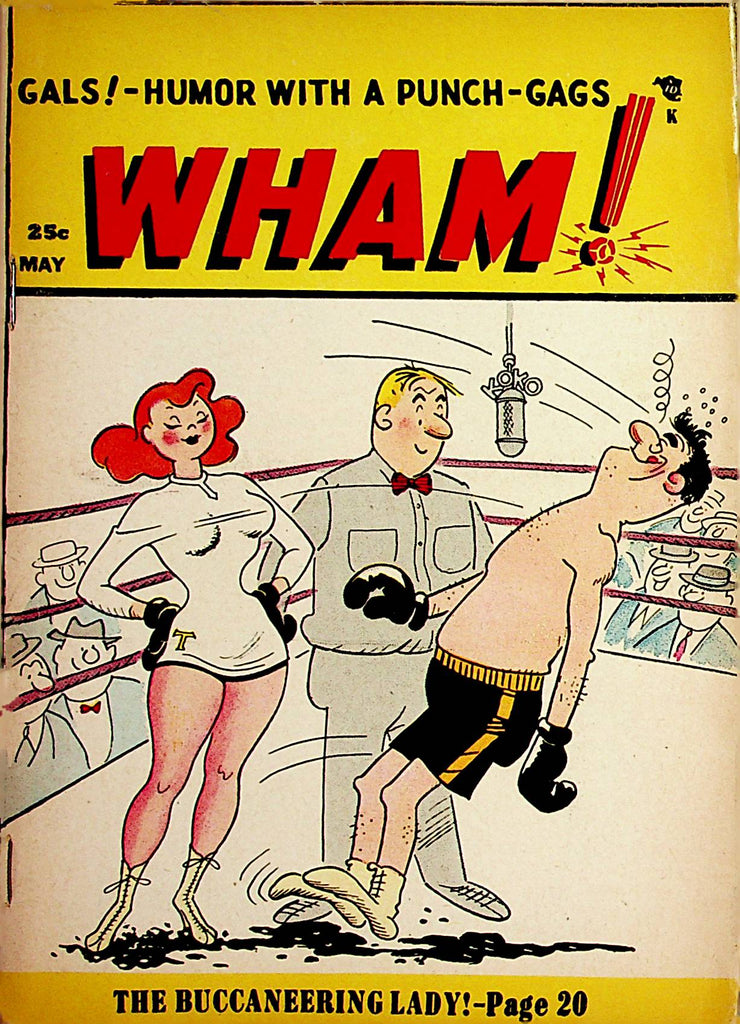 Wham! Vintage Cartoon Digest  Gals! Humor With A Punch-Gags  May 1956     032322lm-p