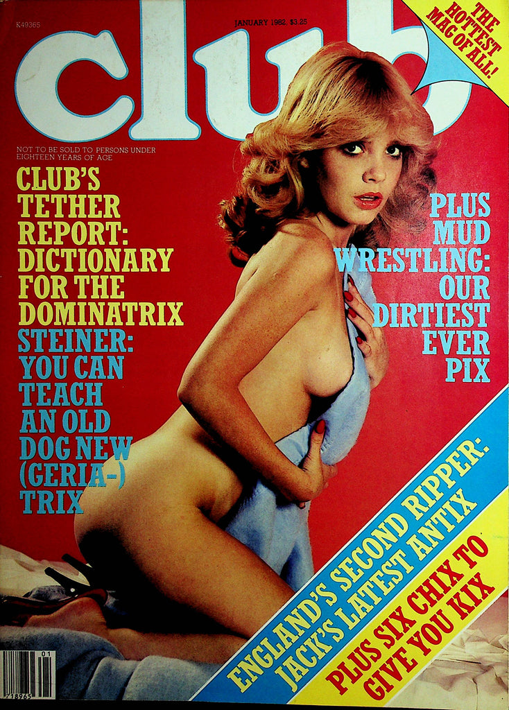 Club Magazine  Covergirl Sally / Mud Wrestling   January 1982    Paul Raymond   022822lm-p
