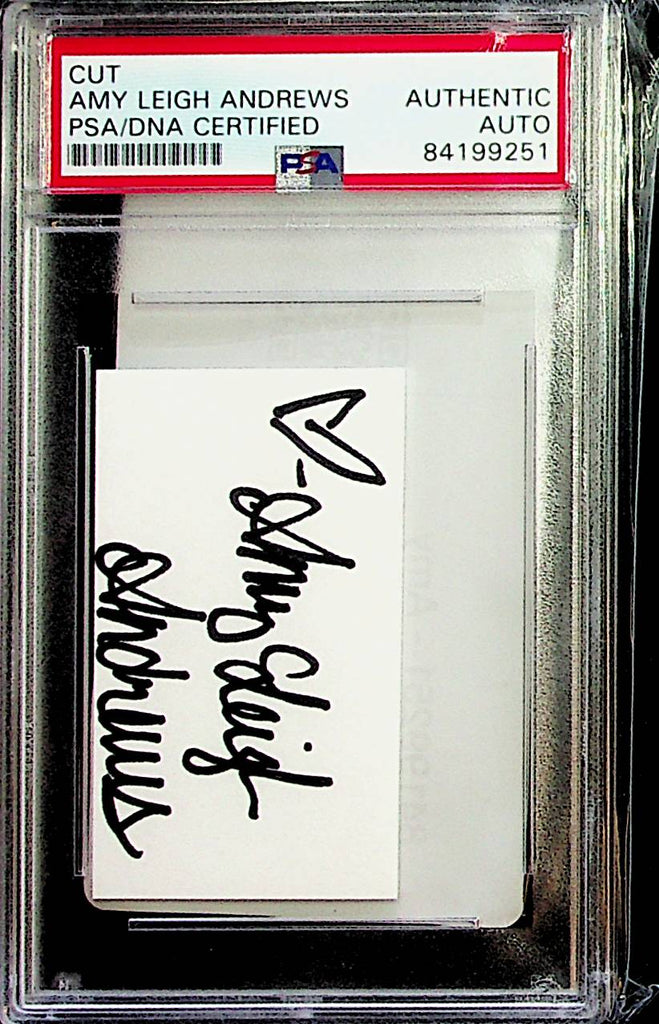 Playboy Playmate Amy Leigh Andrews - Autographed Cut - PSA Authentic 011323lm-p
