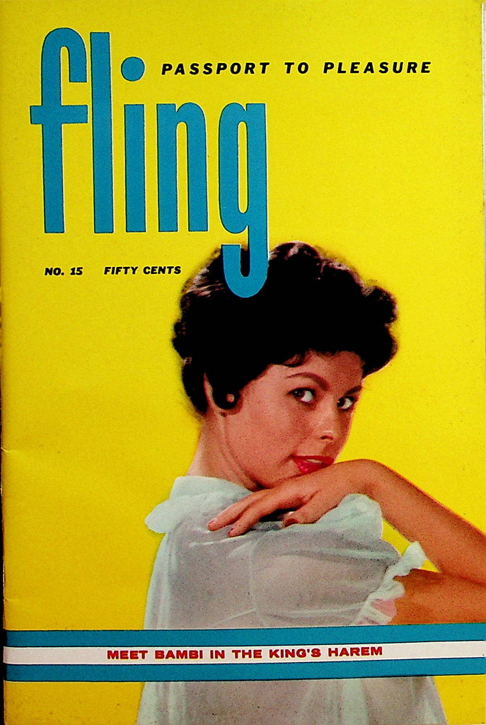 Fling Passport To Pleasure Digest   Zsa Zsa Gabor / Centrfold Bambi Hamilton #15     062822lm-p