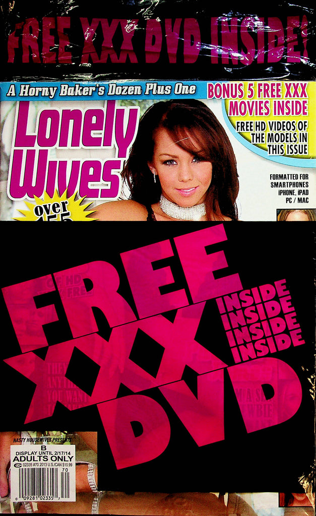 Lonely Wives Magazine Covergirl Paulina James  w/DVD  #70  2013  New   XXX  012123lm-p2