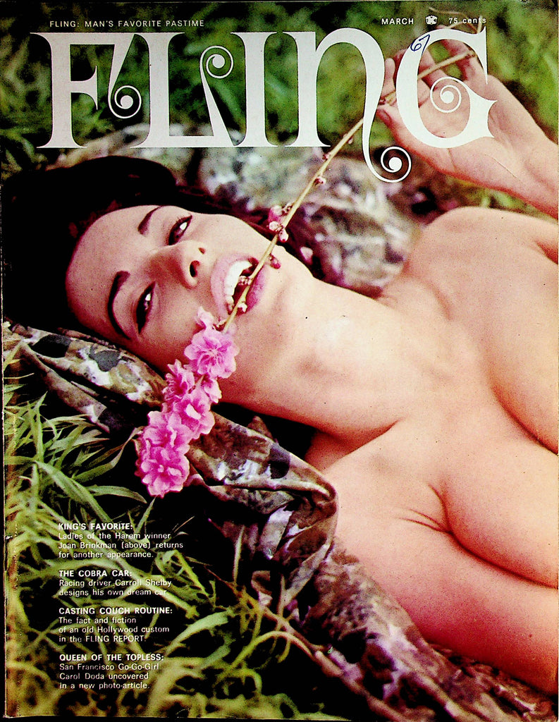 Fling Busty Magazine   Joan Brinkman / Carol Doda  March  1968   101522lm-p