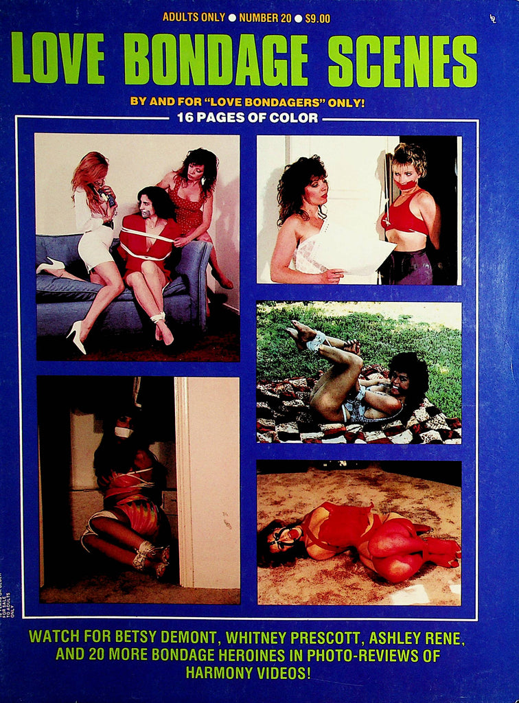 Love Bondage Scenes Magazine  Ashley Rene / Betsy Demont  #20 1990 London Enterprises  011322lm-dm