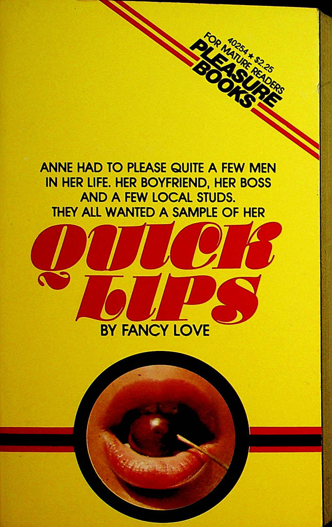 Quick Lips Adult Novel  by Fancy Love  1978 Pleasure Books    092221lm-dmB