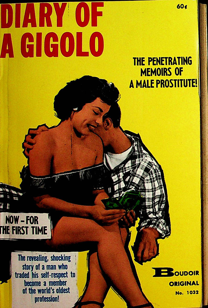 Diary Of A Gigolo Novel by Tom Flemming 1st Printing 1963  Boudoir Original   110621lm-dm