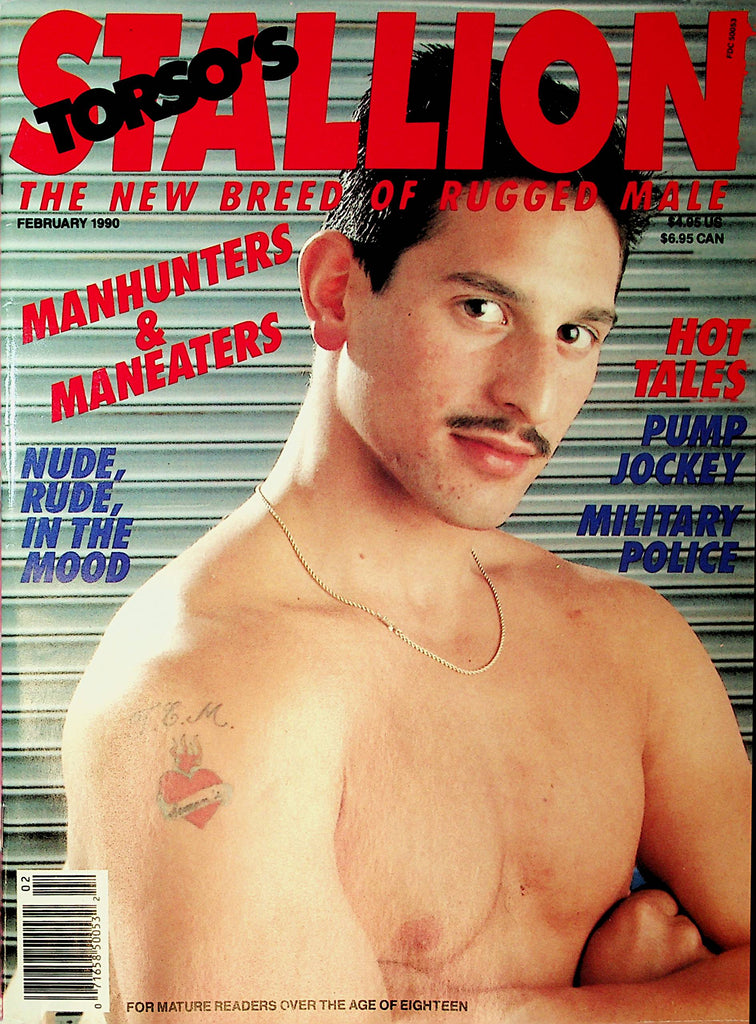 Torso's Stallion Gay Magazine   Manhunters & Maneaters  February 1990   101221lm-dm2
