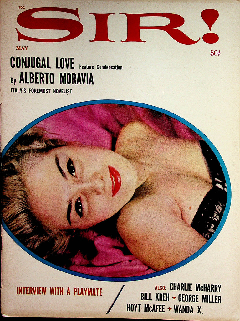 Sir! Vintage Magazine  Centerfold Girl Ginger Gibson  May 1963        112022lm-p