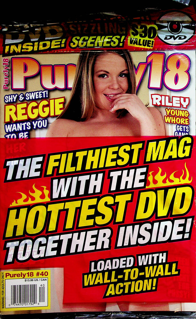 Purely 18 Magazine  Riley Young Whore Gets Gang Banged  #40    w/DVD  new/sealed  031323lm-p4