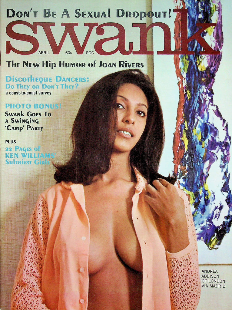 Swank Magazine Andrea Addison & Ken Williams April 1966 081922RP