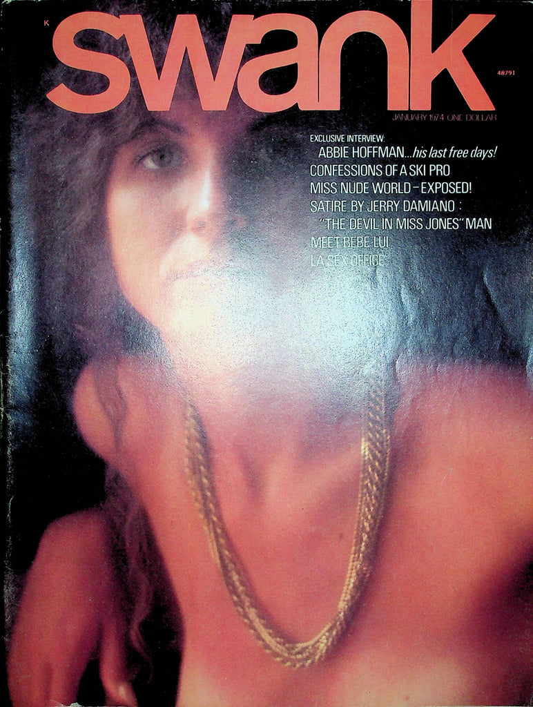 Swank Magazine Abbie Hoffman & Miss Nude World January 1974 110222RP