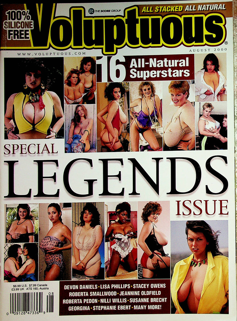 Voluptuous Special Legends Issue  Lisa Phillips / Roberta Pedon / Devon  August 2000  091322lm-p2