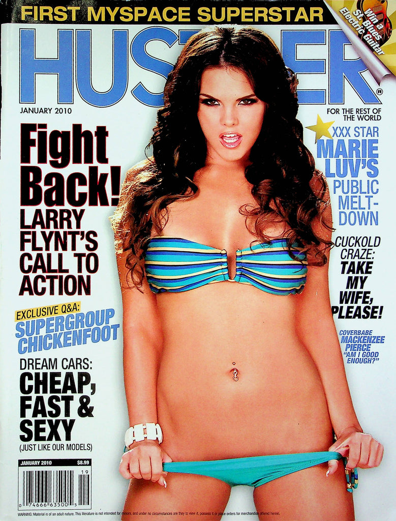 Hustler Magazine Marie Luv & Mackenzee Pierce January 2010 081622RP