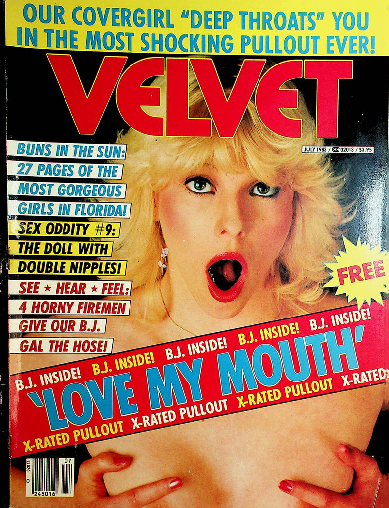 Velvet Magazine  Cover Girl Fiona -Love My Mouth  July 1983    040320lm-sh
