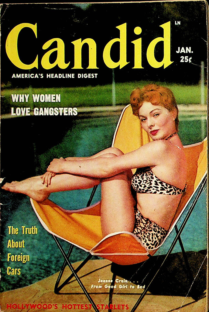 Candid Vintage Digest  Covergirl Jeanne Crain /Mamie Van Doren/Marilyn Monroe January 1954        110221lm-dm