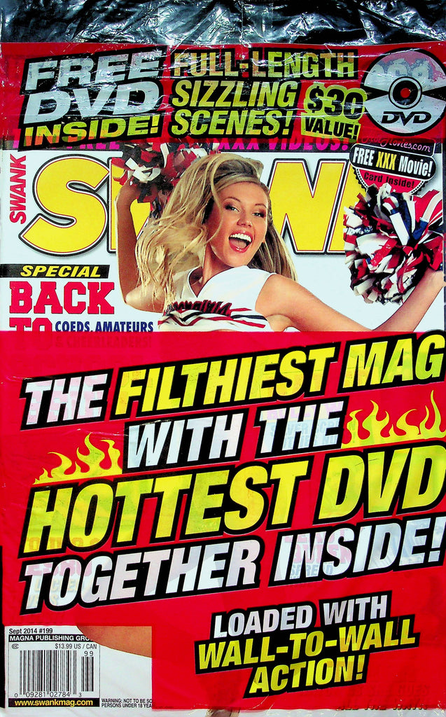 Swank Magazine Back To School Issue September 2014 SEALED W/DVD 012523RP