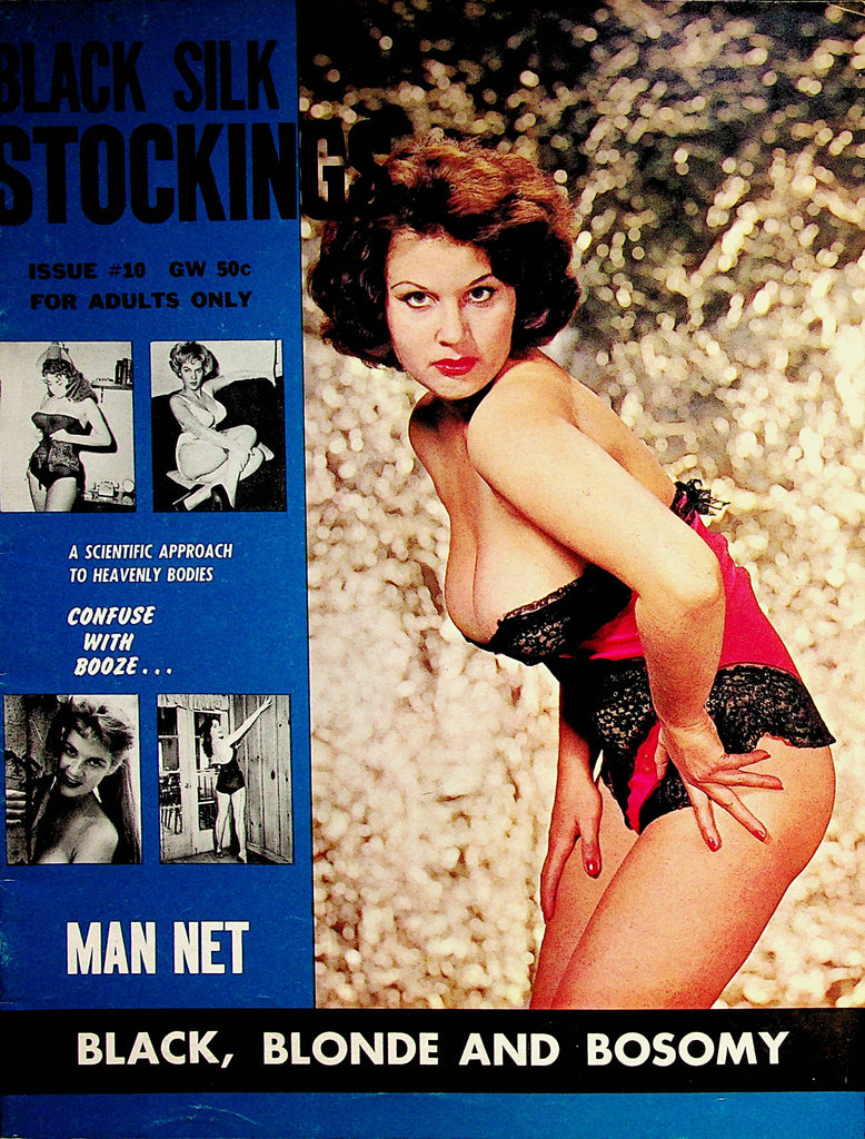 Black Silk Stockings Magazine   Black, Blonde And Bosomy  #10 1960      071422lm-p