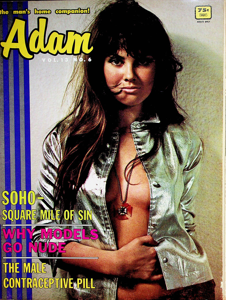 Adam Busty Magazine   Covergirl Carolyn Munroe  vol.13 #6  June 1969    062222lm-p