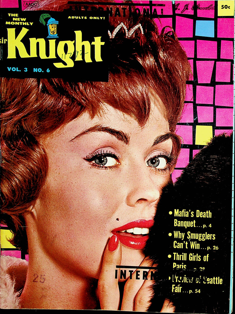 Sir Knight Vintage Magazine  Thrill Girls Of Paris  vol.3 #6  June 1962        012722lm-dm