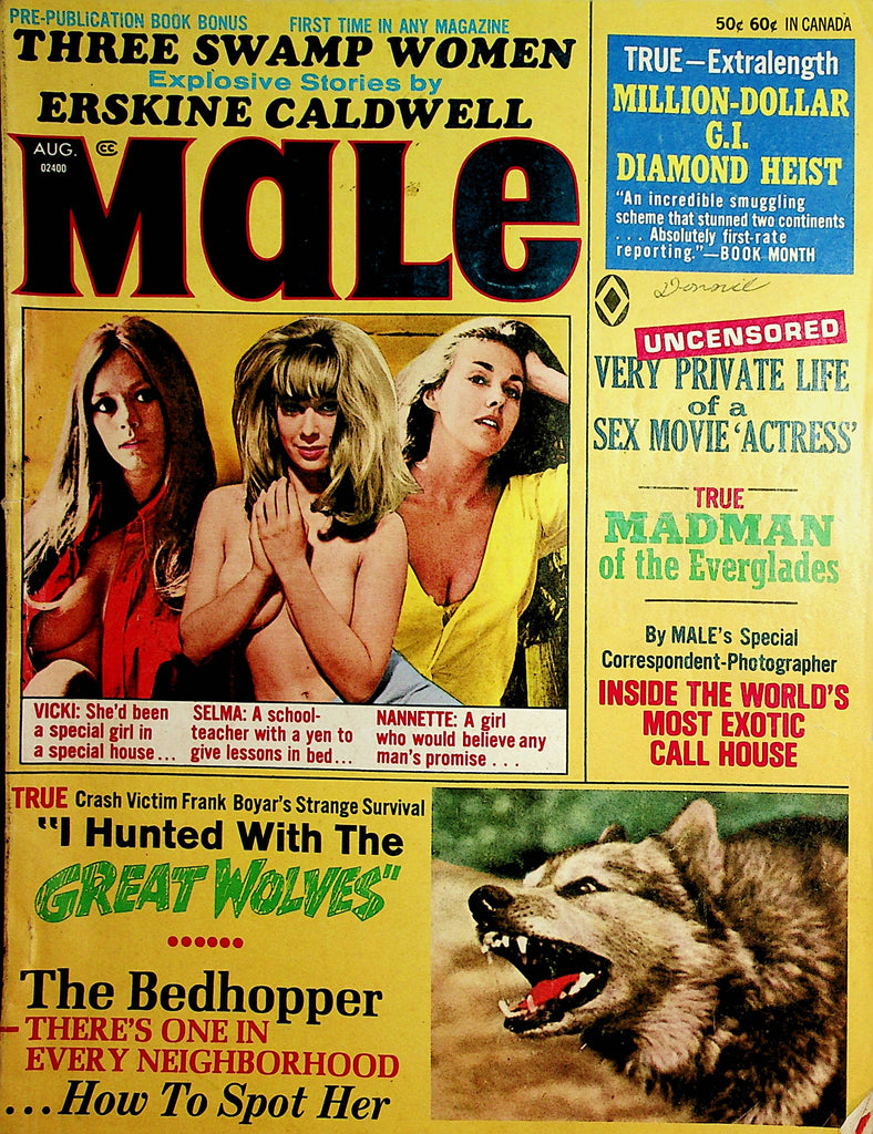 Male Vintage Magazine  Vicki, Selma, Nannette  August 1971  112021lm-dm2