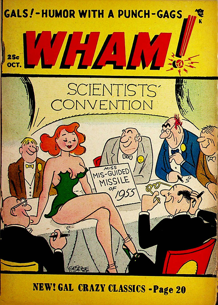 Wham! Vintage Cartoon Digest  Gals! Humor With A Punch-Gags  October 1955     032322lm-p