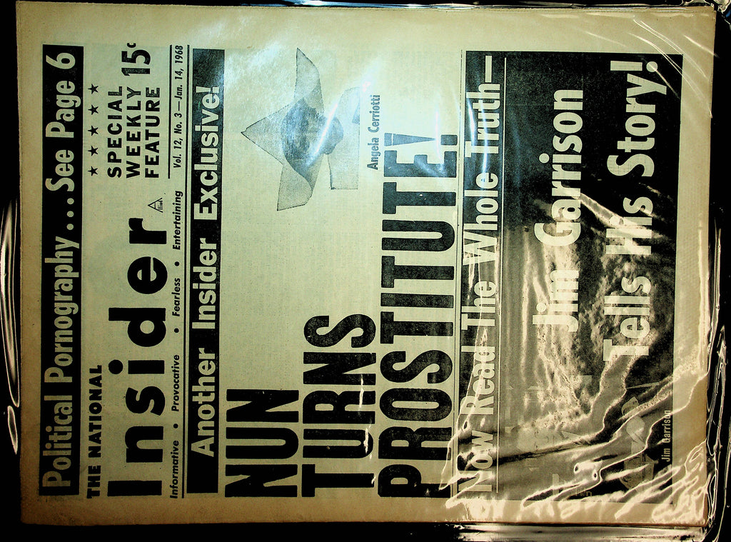 The National Insider Newspaper  Nun Turns Prostitute / Jim Garrison  January 14, 1968  100720lm-amsh