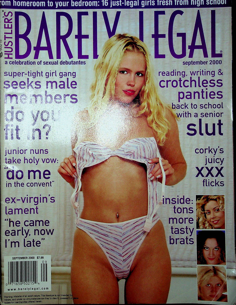 Hustler Barely Legal Magazine Lia May & Janey September 2000 112922RP2