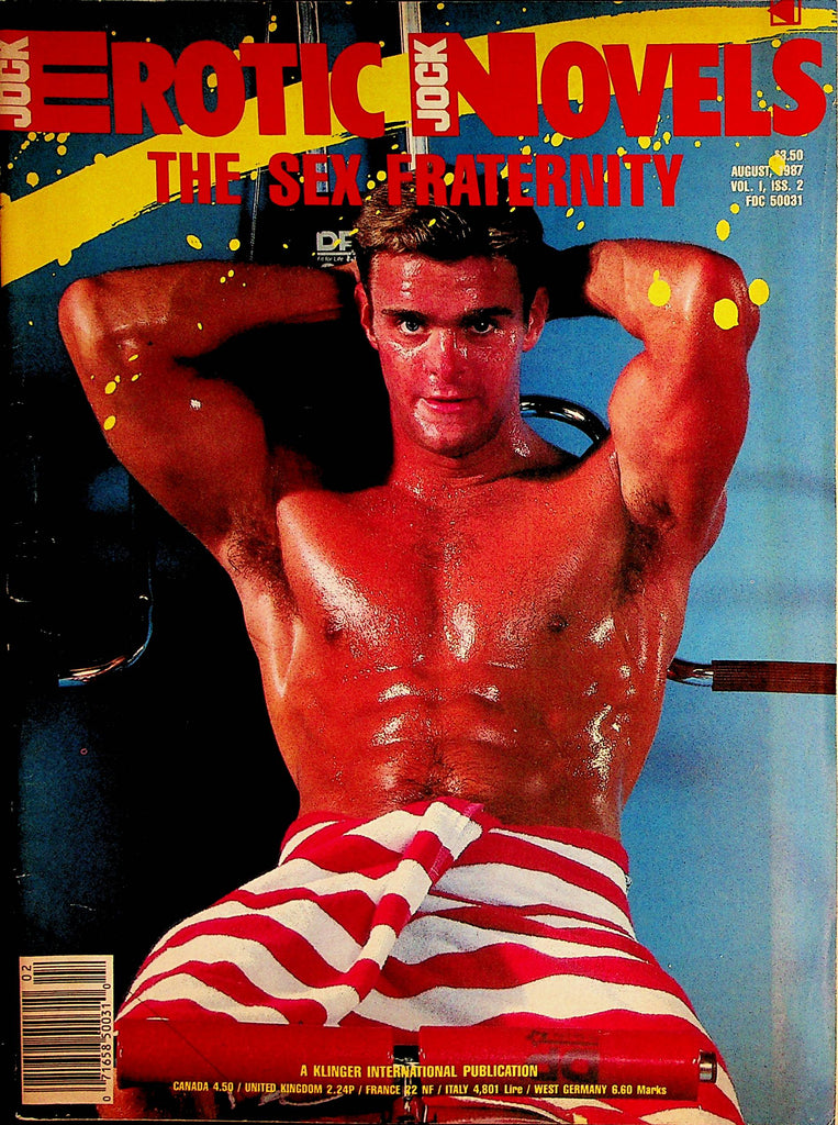 Jock Erotic Novels Gay Magazine   The Sex Fraternity  August 1987      050422lm-p2