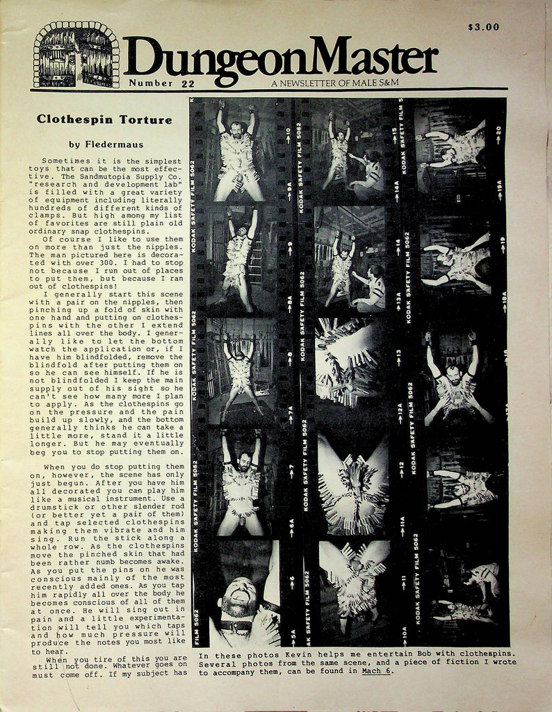 Dungeon Master Magazine Clothespin Torture No.22 022723RP