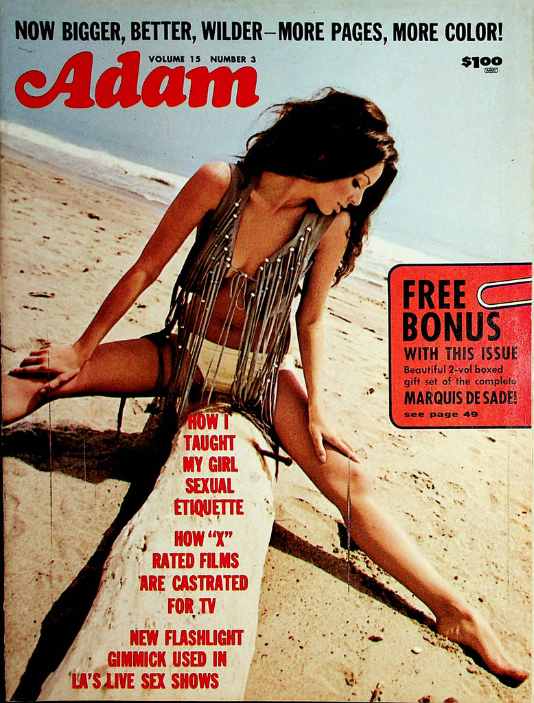 Adam Magazine Covergirl Leslie McRay  vol.15 #3  March 1971   052721lm-sh