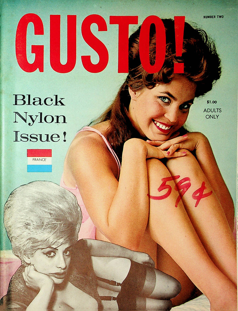 Gusto! Vintage Magazine  Black Nylon Issue   #2  1962  France     092821lm-dm2