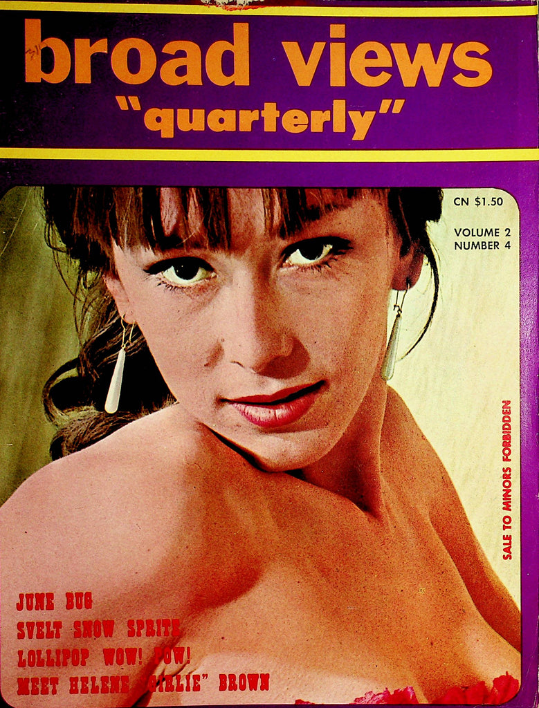 Broad Views "Quarterly" Vintage Magazine  Helene "Girlie" Brown  vol.2 #4  1960's  101121lm-dm