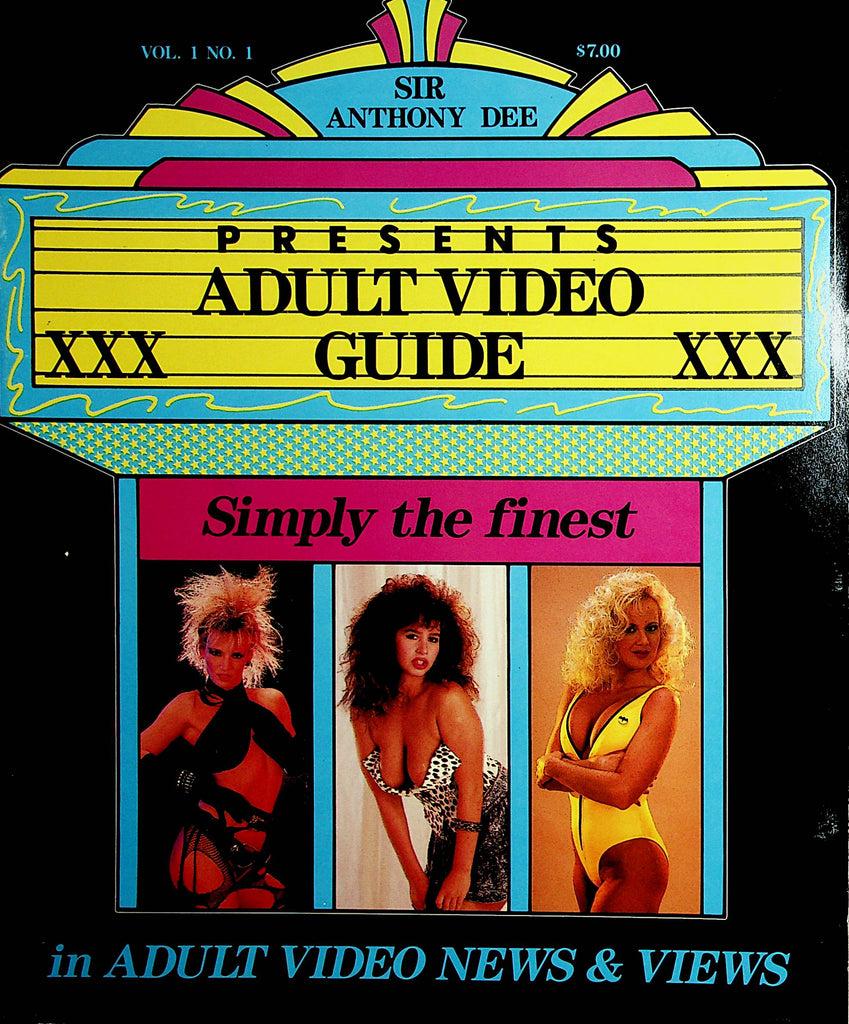 Sir Anthony Dee Presents Adult Video Guide  Nikki Charm / Laurel Canyon  #1  1980's    041522lm-p