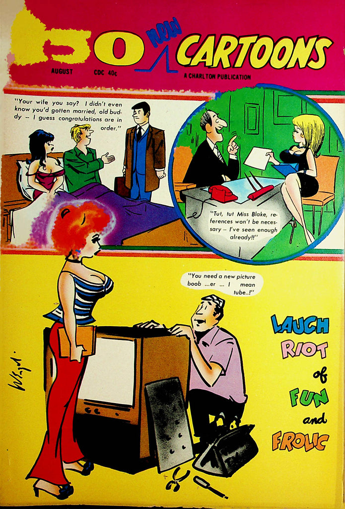 150 New Cartoons Vintage Magazine  Laugh Riot Of Fun And Frolic  #41 August 1971   100421lm-dm