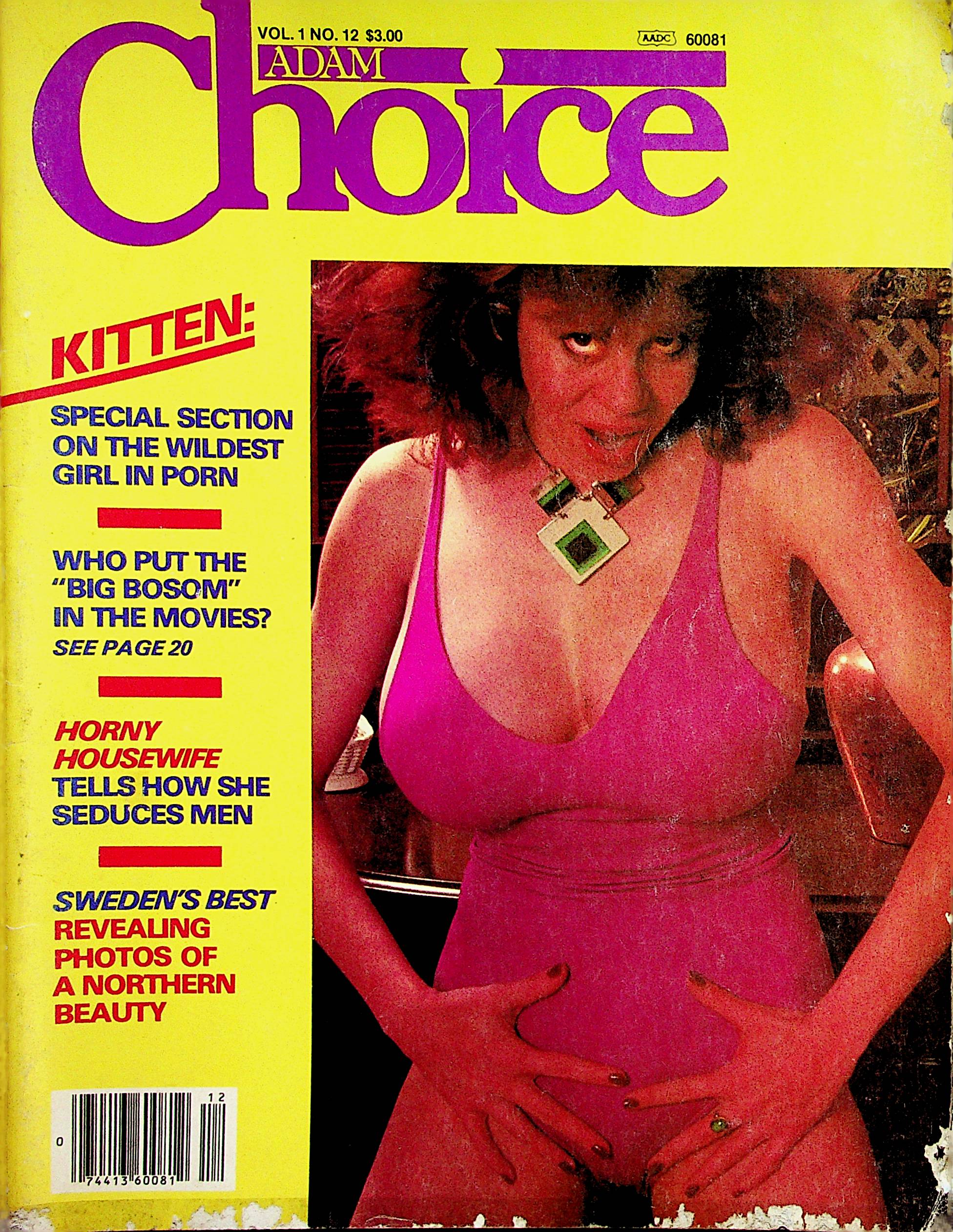 Adam Choice Magazine Kitten Natividad vol.1 #12 1981 121322lm-p2 –  Mr-Magazine