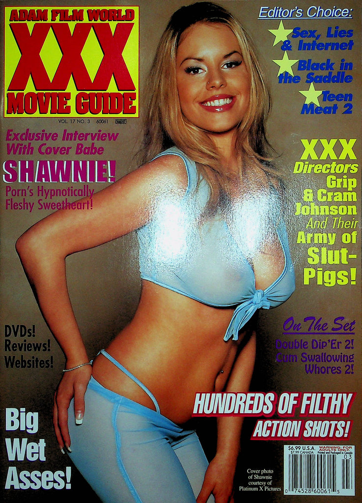 Adam Film World XXX Movie Guide Magazine Shawnie & Cram Johnson Vol.17 No.3 110222RP