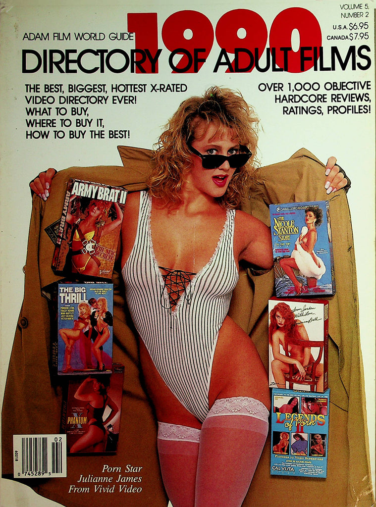 Adam Film World Guide 1990 Directory Of Adult Films   Julianne James  vol.5 #2  101221lm-dm2