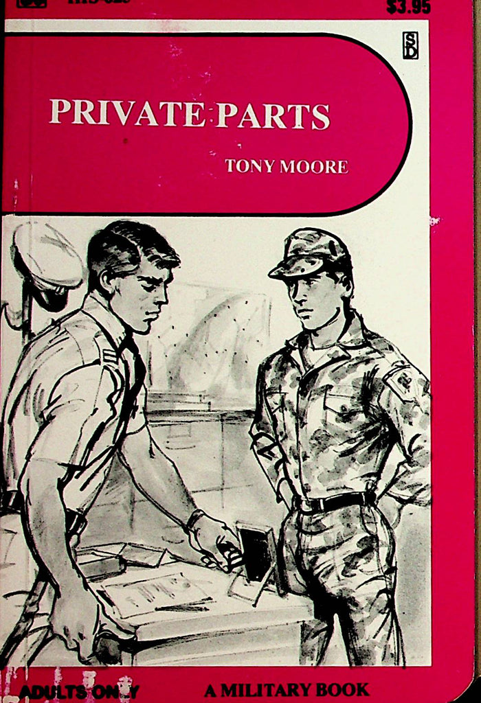 Private Parts Gay Novel  Military Book  by Tom Moore  1970's       110621lm-dm