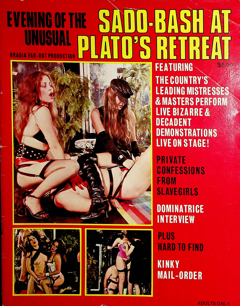 Sado-Bash At Plato's Retreat Fetish Magazine  Master Ron #1 1970's    122821lm-dm