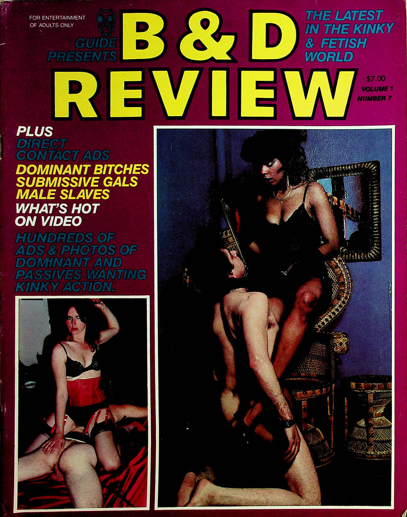 B & D Review Magazine  Dominant Bitches / Submissive Gals  vol.1 #7 1985   010222lm-dm