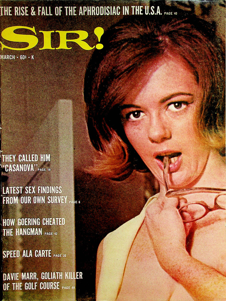 Sir! Vintage Magazine  Centerfold Girl Diana Dexter  March 1966       112022lm-p